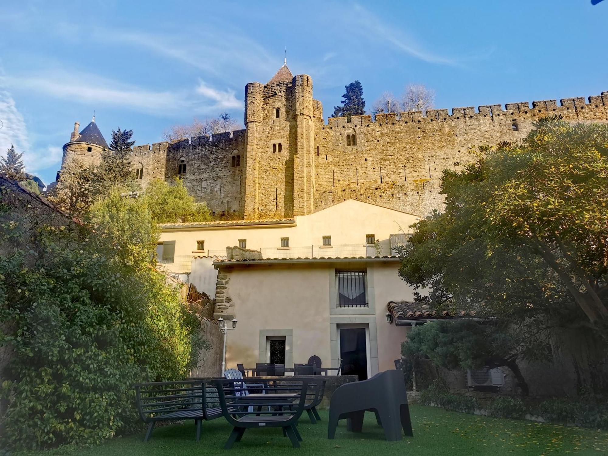 Le Cellier De Beaulieu, Au Pied De La Cite, Maison De Vacances Avec Climatisation Et Jacuzzi Carcassonne Bagian luar foto